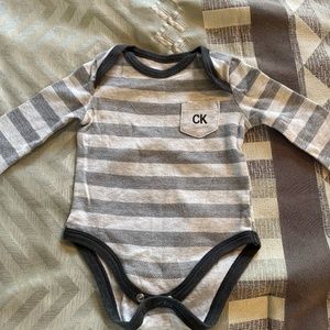 0-3 month Calvin Klein long sleeve onesie